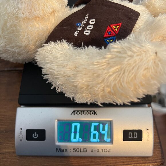 Mary Meyer Brownie Girl Scout Bear 11" Plush Hat Vest Soft Toy Stuffed Animal - Picture 7 of 7